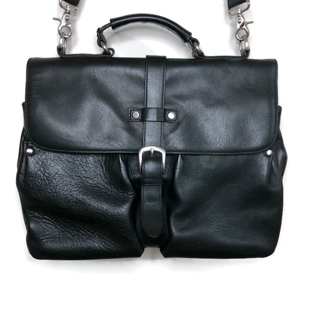 Clark’s Black Leather Shoulder Bag Briefcase